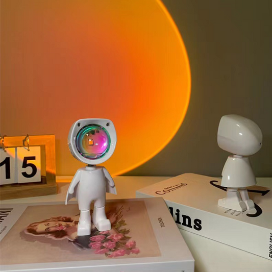 Astronaut Robot Sunset Projector Lamp