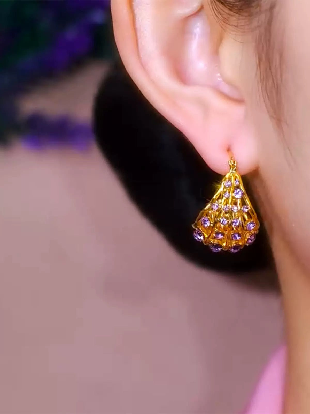 Trendy Micro zircon earrings (18K Gold Plated)