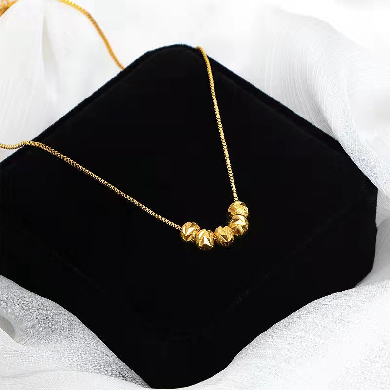 Beads necklace(gold plated)