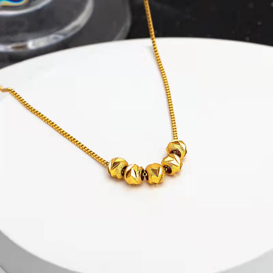 Beads necklace(gold plated)