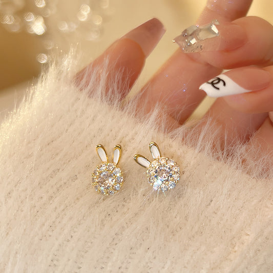 Rabbit earrings 925 silver