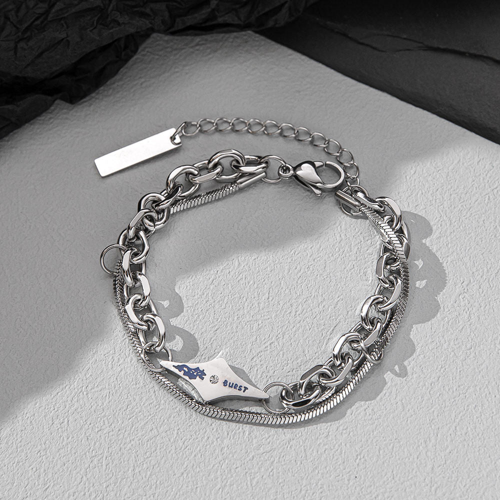 Titanium Steel Cold Style Bracelet